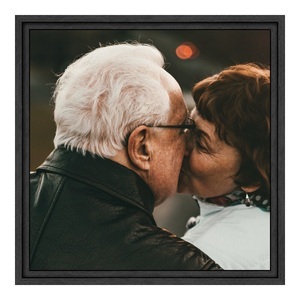 myposter, Foto auf Alu im Schattenfugen Rahmen Gemasert in schwarz als Panorama im Format 70 x 35 cm, 