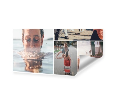 myposter, Collage Poster als Panorama im Format 120 x 30 cm, 