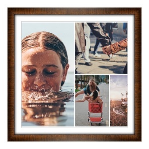 myposter, Bilderrahmen Kastanienholz used Look als Panorama im Format 40 x 20 cm, 