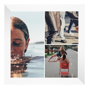 myposter, Poster mit Fotocollage als Panorama im Format 90 x 45 cm im Rahmen, 