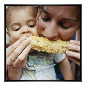 myposter, Poster im Bilderrahmen Alu rund in schwarz matt im Format 18 x 13 cm, 