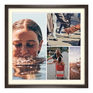 myposter, Holzbilderrahmen gemasert in braun im Format 30 x 24 cm, 