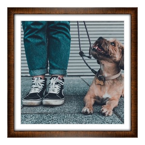 myposter, Poster im Bilderrahmen Holz Kastanie used im Format 15 x 10 cm, 