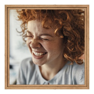 myposter, Alu-Dibond im Schattenfugen Rahmen Eiche Natur im Format 28 x 21 cm, 
