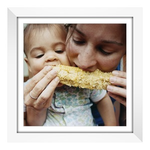 myposter, Poster im Bilderrahmen Holz breit in Galerie-Optik in weiß quadratisch im Format 60 x 60 cm, 
