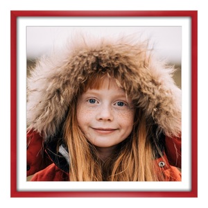 myposter, Poster im Bilderrahmen Holz in rot im Format 60 x 40 cm, 