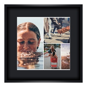 myposter, Bilderrahmen Holz in schwarz quadratisch im Format 40 x 40 cm, 