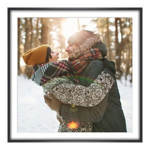 myposter, Poster im Bilderrahmen Alu eckig in schwarz matt im Format 35 x 28 cm, 