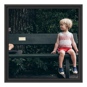 myposter, Foto auf Alu im Schattenfugen Rahmen in schwarz als Panorama im Format 60 x 30 cm, 