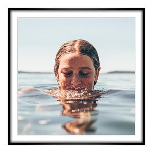 myposter, Poster im Alurahmen eckig in schwarz im Format 32 x 24 cm, 