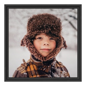 myposter, Alu Dibond im Schattenfugen Rahmen in schwarz im Format 75 x 50 cm, 