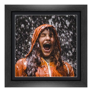 myposter, Poster im Bilderrahmen Holz gemasert breit in schwarz im Format 45 x 30 cm, 