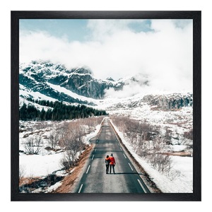 myposter, Poster im Rahmen Holz gemasert in schwarz im Format 32 x 18 cm, 