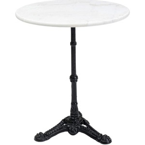 Kare Design, Bistrotisch Kaffeehaus Rund Weiss 60cm, Bistrotisch Kaffeehaus Rund Weiss 60cm