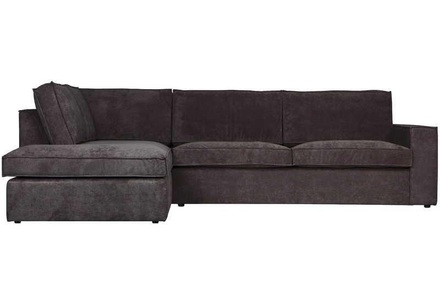 mutoni casual, Ecksofa Thomas Ribcord Links Dunkel Grau, mutoni - Ecksofa, One Size, Grau