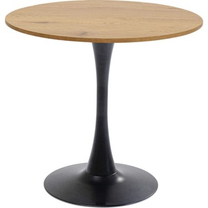 Kare Design, Tisch Schickeria Eiche schwarz rund 80, KARE Design - Tisch Schickeria Eiche rund 80, One Size, Schwarz