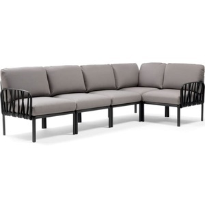 Nardi, Gartenlounge Komodo (5-tlg) anthrazit, Gartenlounge Komodo (5-tlg) anthrazit