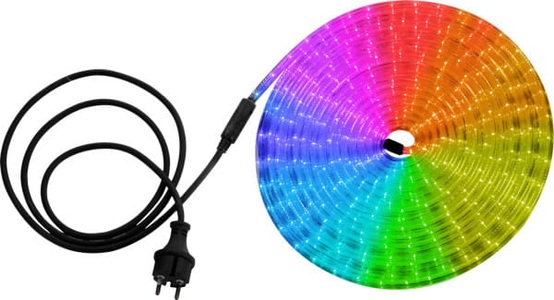 Globo, GLOBO LIGHT TUBE Schlauch Kunststoff klar, 9m + 1,5m Zuleitung und Stecker, IP44, D:10, Schlauch Light Tube bunt 9m