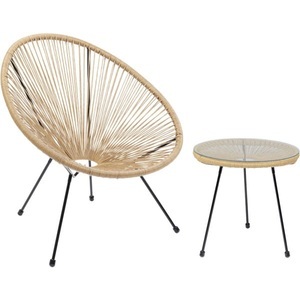 Kare Design, Gartenset Acapulco natur (2-tlg), KARE Design - Gartenset Acapulco natur (2-tlg), One Size, Beige