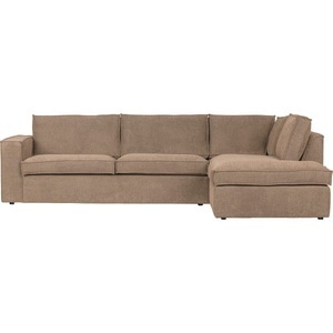 mutoni living, Ecksofa Freddie rechts hellbraun, Ecksofa Freddie rechts hellbraun