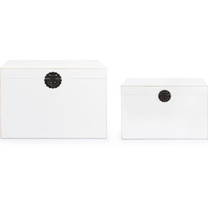mutoni lifestyle, Koffer Pechino (2er-Set) weiss, Koffer Pechino weiss (2er-Set)