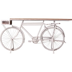mutoni living, Deko-Tisch Bicycle weiss 190x41x95, Deko-Tisch Bicycle weiss 190x41x95