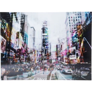 Kare Design, Bild Glas Times Square Move 120x160cm, Bild Glas Times Square Move 120x160cm