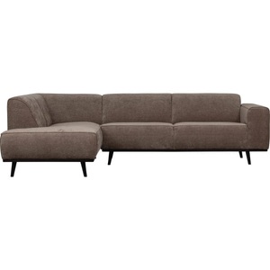 mutoni living, Ecksofa Statement links Ribcord flach taupe, Ecksofa Statement links Ribcord flach taupe 274x210
