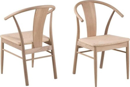 mutoni scandi, Holzstuhl mit Armlehne Oldschool Eiche