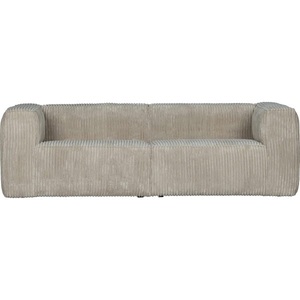 mutoni living, Sofa Bean 3.5-Sitzer Ribcord grob Natural