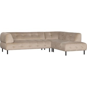 mutoni living, Ecksofa Lloyd rechts Washed Velvet Sea Salt 267x205, Ecksofa Lloyd rechts Washed Velvet Sea Salt 267x205