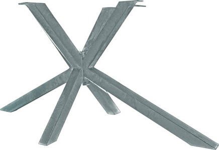 mutoni living, Tischgestell Boss-X antiksilber, Tischgestell Boss-X antiksilber