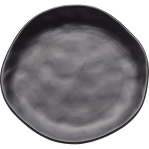 Kare Design, Teller Organic schwarz rund 20, Teller Organic schwarz rund 20