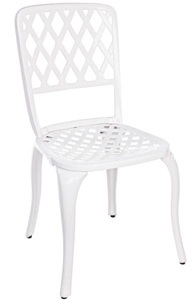 mutoni Garten, Aluminium Gartenstuhl Faenza weiss, Aluminium Gartenstuhl Faenza weiss