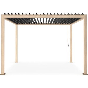 mutoni lifestyle, Gartenpavillon Ocean natur-anthrazit 360x360, Gartenpavillon Ocean natur-anthrazit 360x360