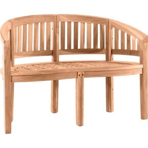 mutoni Garten, Gartenbank halbrund Teak 120