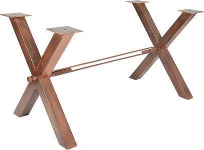 mutoni living, Tischgestell X-Form antikbraun, Tischgestell X-Form antikbraun