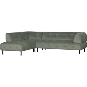 mutoni living, Ecksofa Lloyd links Washed Velvet Waterplant 267x205, Ecksofa Lloyd links Washed Velvet Waterplant 267x205