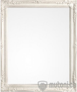 Spiegel Miro mit Rahmen weiss 46x56