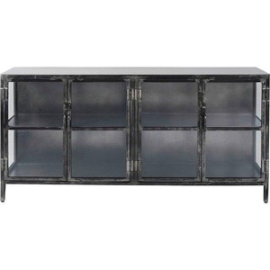 mutoni industrial, Sideboard Rift Metall 4 Türen Gun metal
