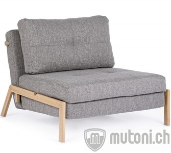 mutoni lifestyle, Bettsofa Hayden (1-Sitzer) grau, Bettsofa Hayden grau