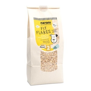 Napani, Napani Bio-Basisfutter FIT FLAKES für Hunde mit Hafer-und Dinkelflocken - Natur -, 