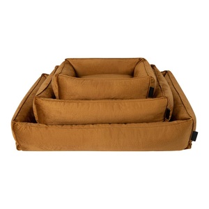 District70, District70 Hundebett Shimmer Box Bett - Ocker -, 