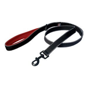 Kurgo, Kurgo Springback Leash - schwarz-rot, 