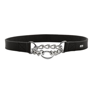 Hunter, Hunter Halsung mit Kette Aalborg - leder/schwarz, Hunter Halsung mit Kette Aalborg - leder/schwarz