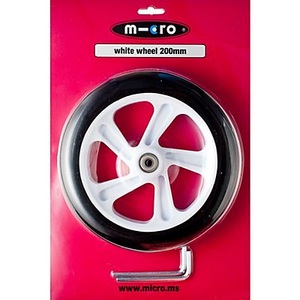 Micro, Rollen Scooter, MICRO 200mm Rolle für Micro Scooter White weiss