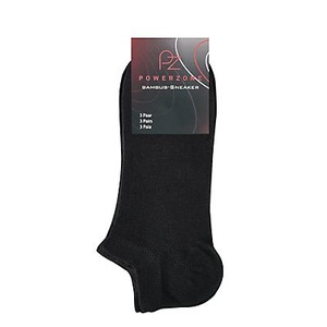 Powerzone, 3-Pack Bambus Sneaker 35-38 Socken, 3-Pack Bambus 35-38 Sneaker Socken