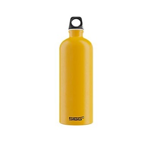 SIGG, Sigg - Hermetische Flasche Traveller 1L - Dunkelgelb, Trinkflasche Traveller Mustard Touch 1 L
