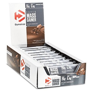 Dymatize, Super Mass Gainer 10 x 90 g Sportriegel, Super Mass Gainer Bar - 10x90g - Deluxe Chocolate