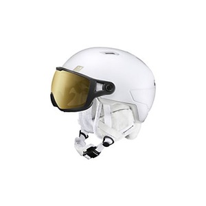 Julbo, Globe Skihelm, Julbo Skihelm Globe - weiss, reactiv 2-4, flash gold (Grösse: M (54-58 cm))
